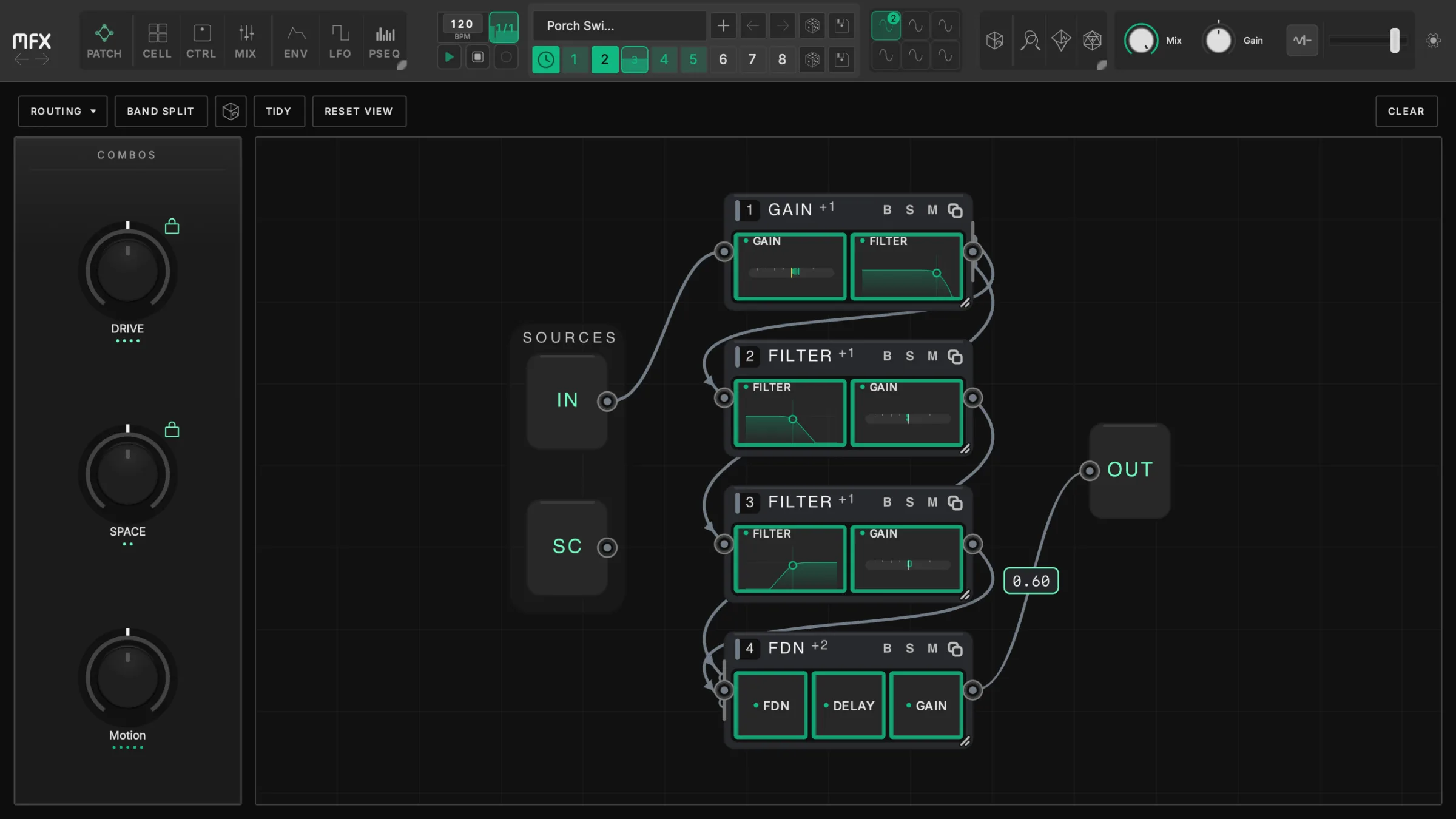 The MFX cable patchbay